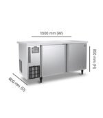 Hoshizaki Two Door Under Counter Freezer FTW-156MS4/LS4