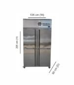 Coldshell S.S. Four Door Vertical Freezer-1350 Ltr. RF14004D