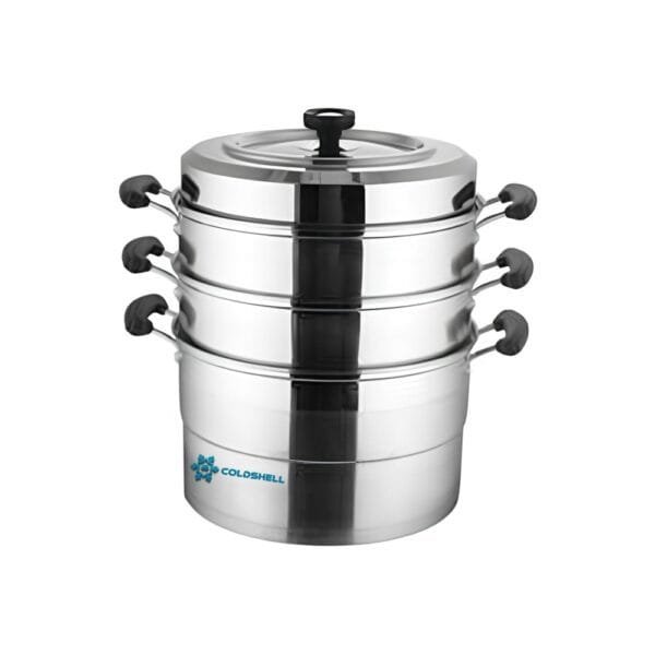 Coldshell 3 Tier Momo Steamer, Size 36cm