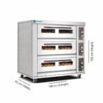 Coldshell Electric Baking Oven EBO 39 (3 Deck 9 Tray)