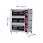 Coldshell Gas Baking Oven GBO 39 (3 Deck 9 Tray)