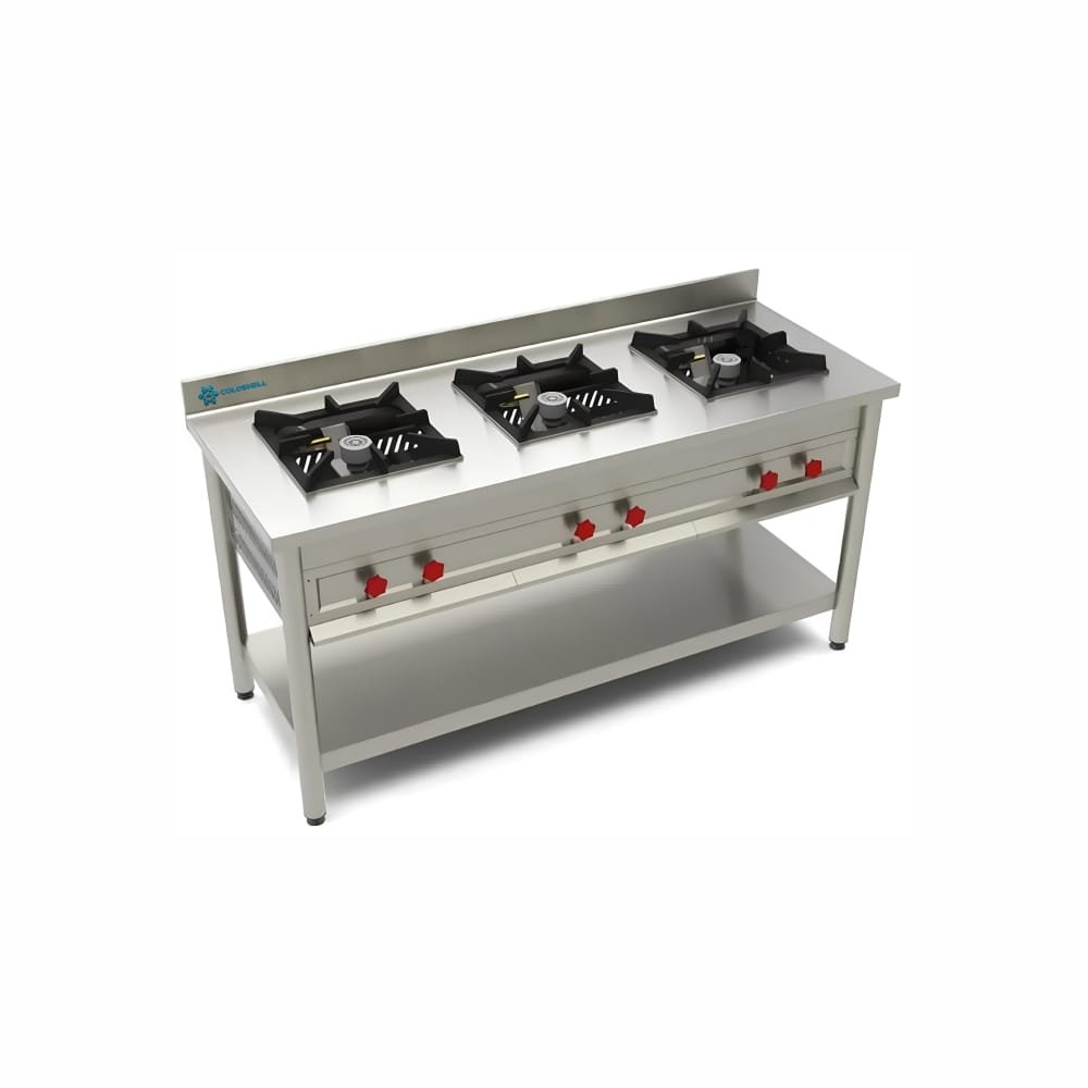 Coldshell Three Burner Indian Range TBR607