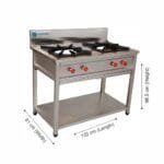 Coldshell Two Burner Indian Range TBR48