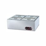 Electric Hot Bain Marie & Valve - 4 Pan