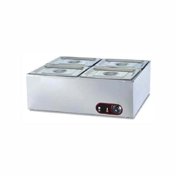 Electric Hot Bain Marie & Valve - 4 Pan