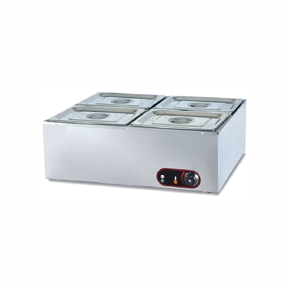 Electric Hot Bain Marie & Valve - 4 Pan