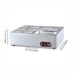 Electric Hot Bain Marie & Valve 6 Pan