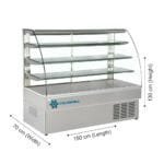 Coldshell Static Cooled Display Counter FDSC15C