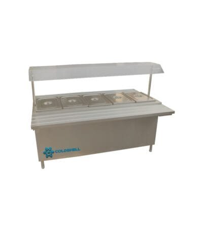 Coldshell Hot Bain Marie With Sneeze Guard HBMS72