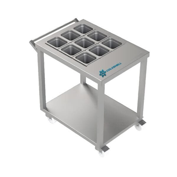 Coldshell Masala Trolley MT24, With 9 Containers