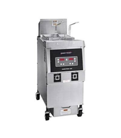 Henny Penny Electric Open Fryer - Computron 1500. Program Controls. Led Time / Temp Display. With Filtration - Split Vat. 2 X Half Basket, OFE 141 - SPLT VAT