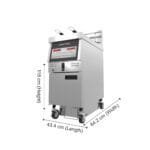 Henny Penny Electric Open Fryer - Manual Low Oil Volume - Split Vat., GVE 071- split vat