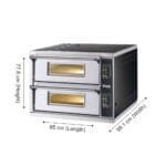 Moretti Forni Pizza Oven - Double Deck, ID-D 60.60