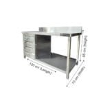 Work table with 4 drawer - Commercial Kitchen Equipment